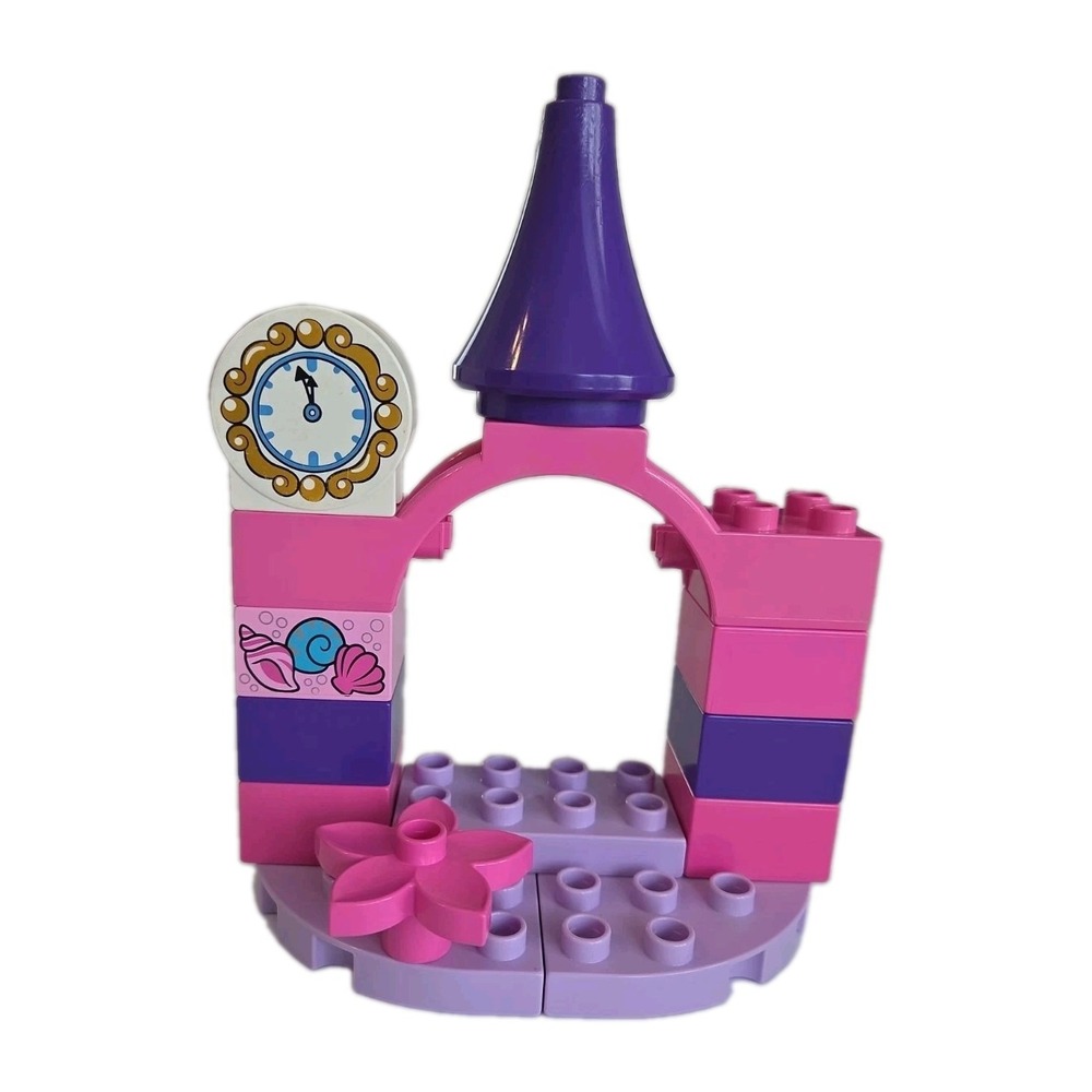 Lego Duplo Disney princess Cinderella's carriage Castle Clock White Gold Horse - Picture 3 of 5
